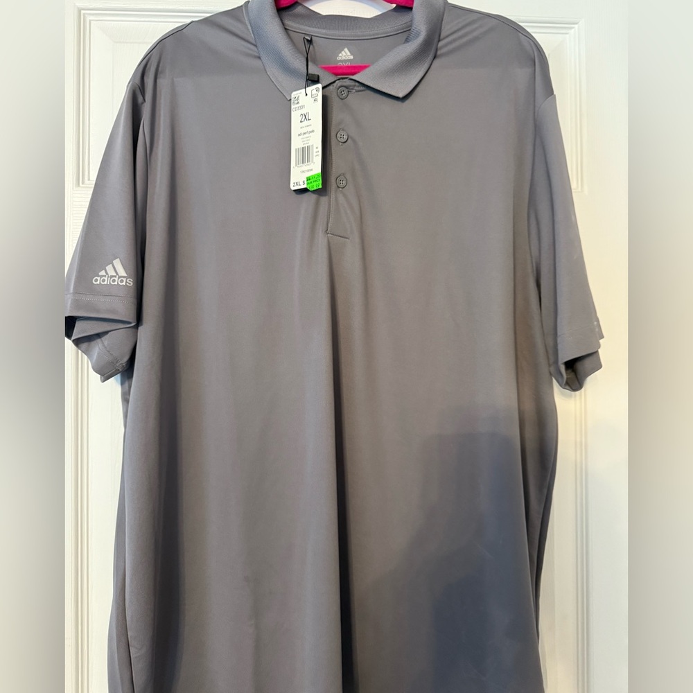 Adidas Men's Polo Shirt in Gray